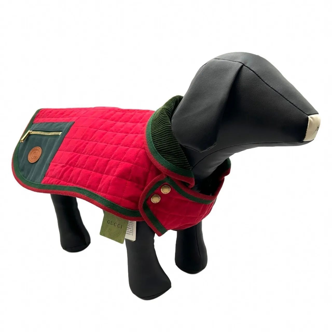 GUCCI グッチ ドッグウェア コットン M 犬 ペット 服 695733 グリーン