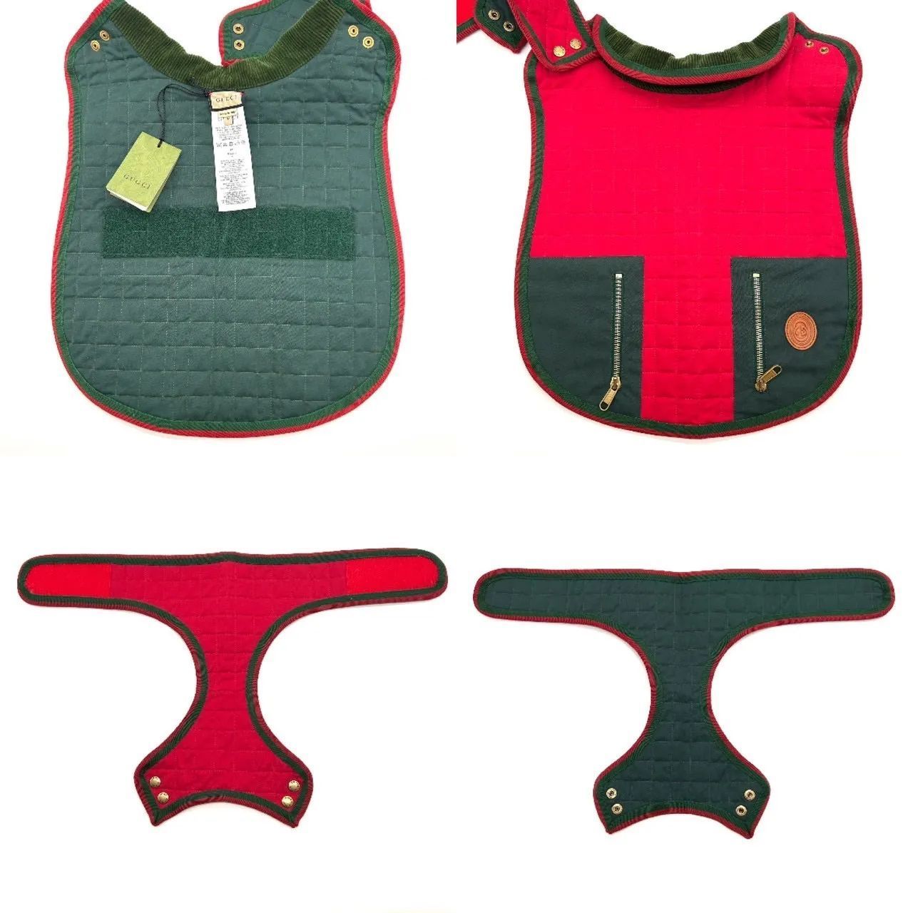 GUCCI グッチ ドッグウェア コットン M 犬 ペット 服 695733 グリーン