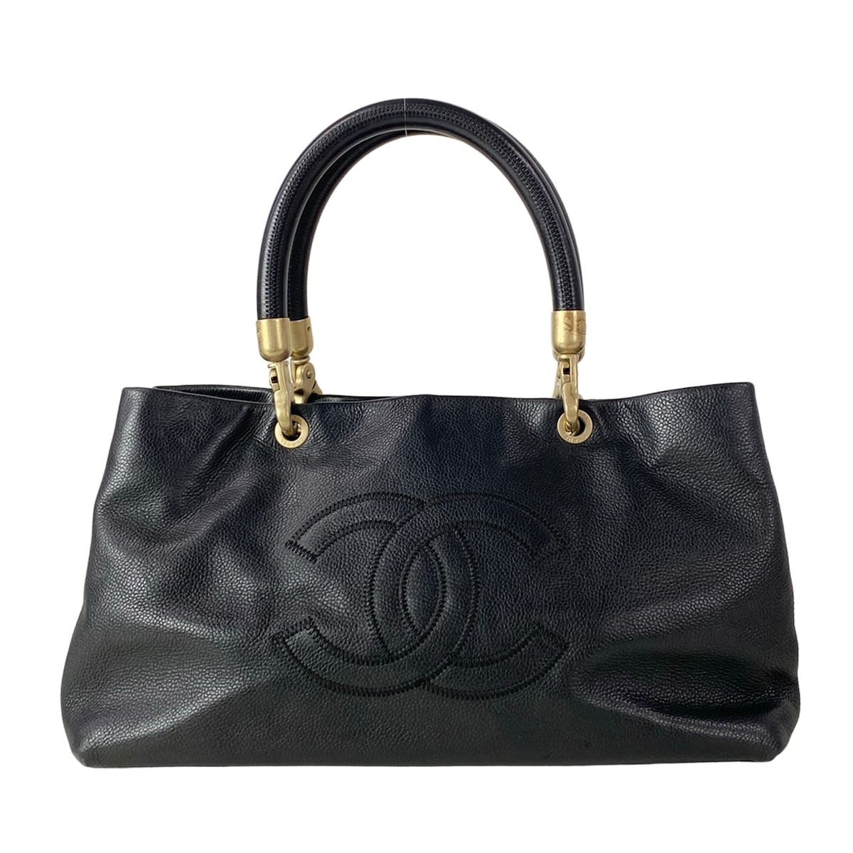 CHANEL(シャネル) トートバッグ - 黒 マットゴールド金具/ココマーク 182,000円