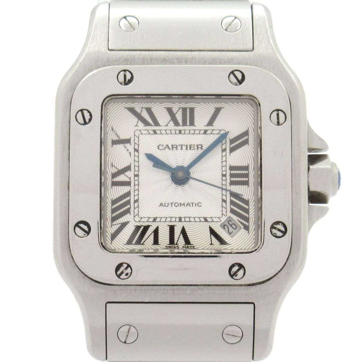 Cartier(カルティエ) 腕時計 サントスガルベSM W20054D6 レディース SSギョーシェ文字盤 シルバー