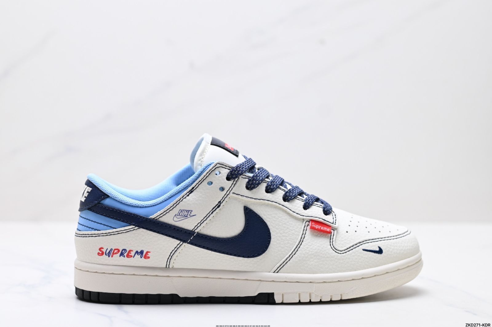 全新未使用Nike Dunk Low x Supreme コラボ スケートボードシューズ FC1688-224