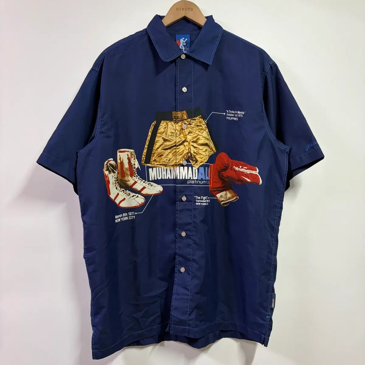 L プラチナ FUBU 90s ムハンマド・アリ 半袖 シャツ