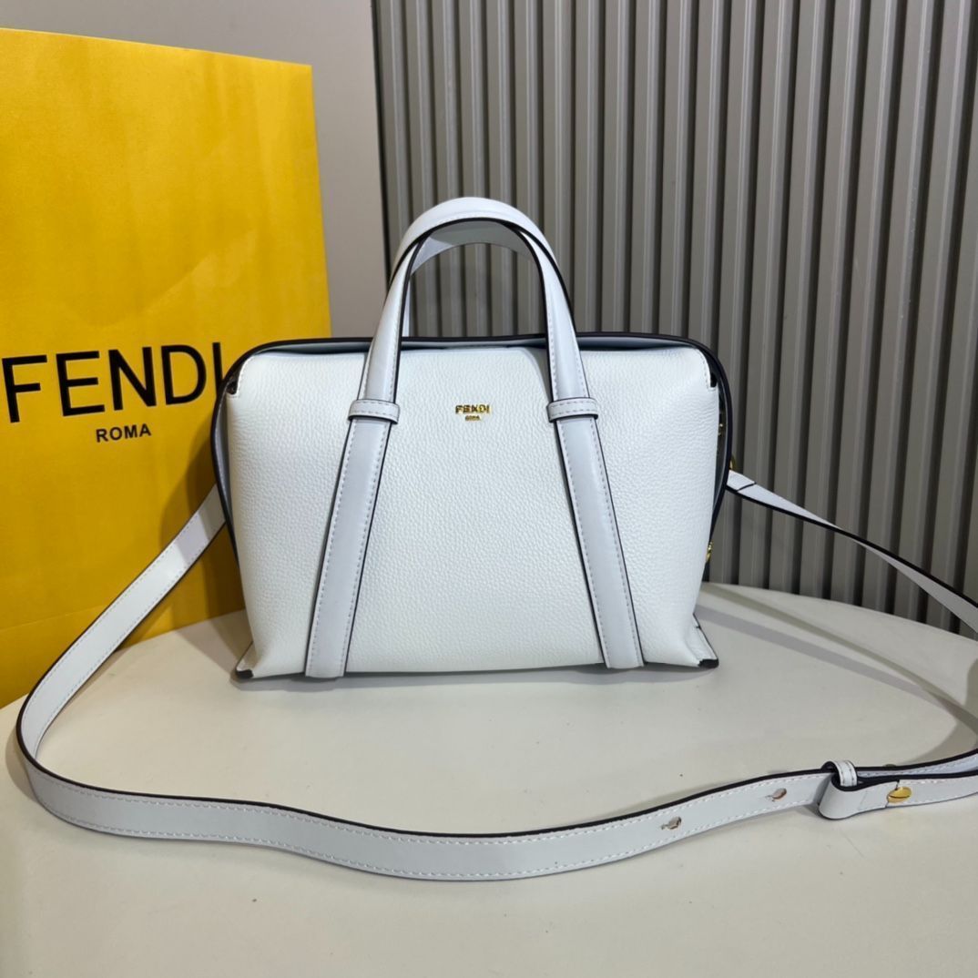 FENDIショルダーバッグ、リュックサック、手首バッグ、ポーチ、ダブルハンドルと調節可能な取り外し可能なショルダーストラップ