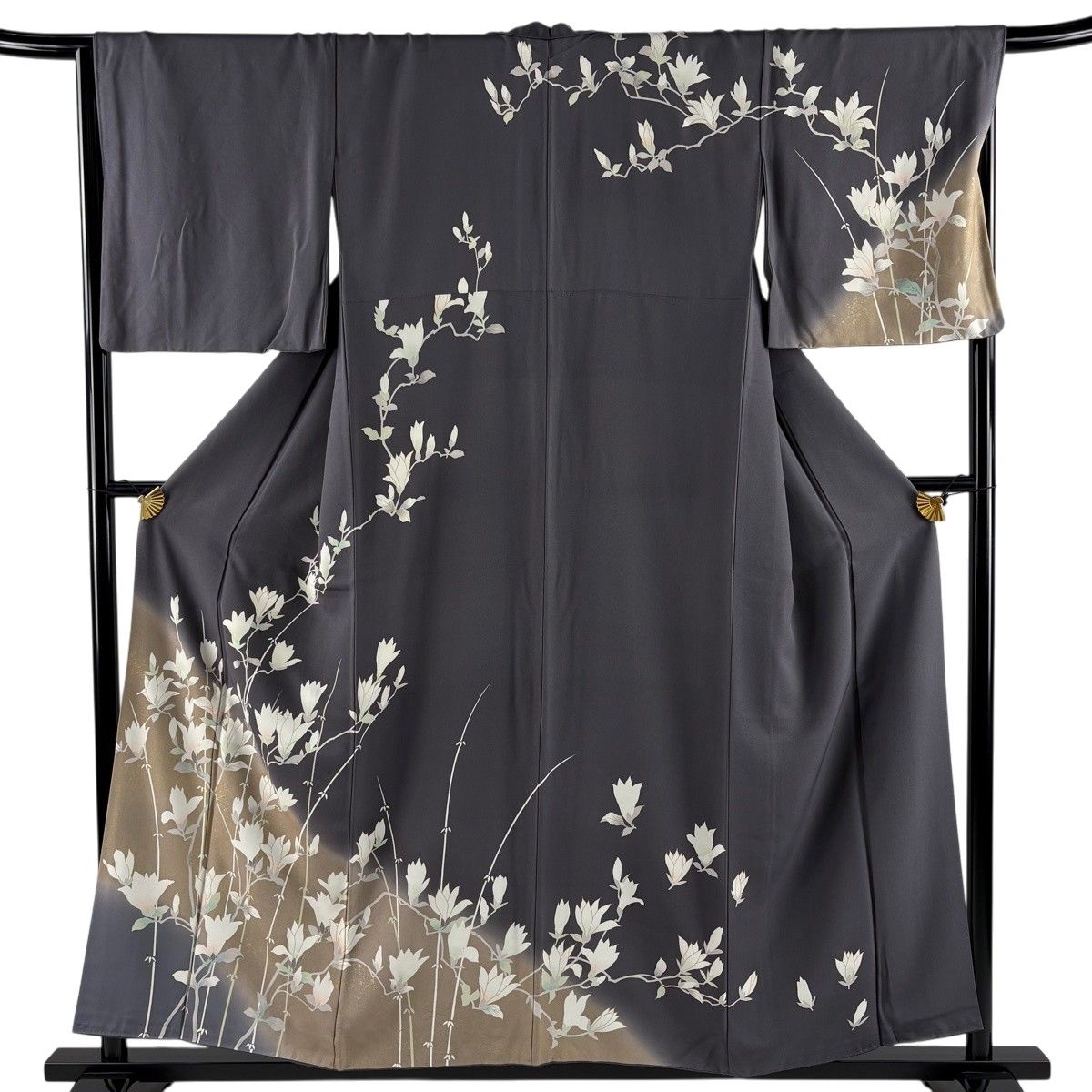 訪問着・付け下げ訪問着 身丈154cm 裄丈67cm M 袷 モクレン 金彩