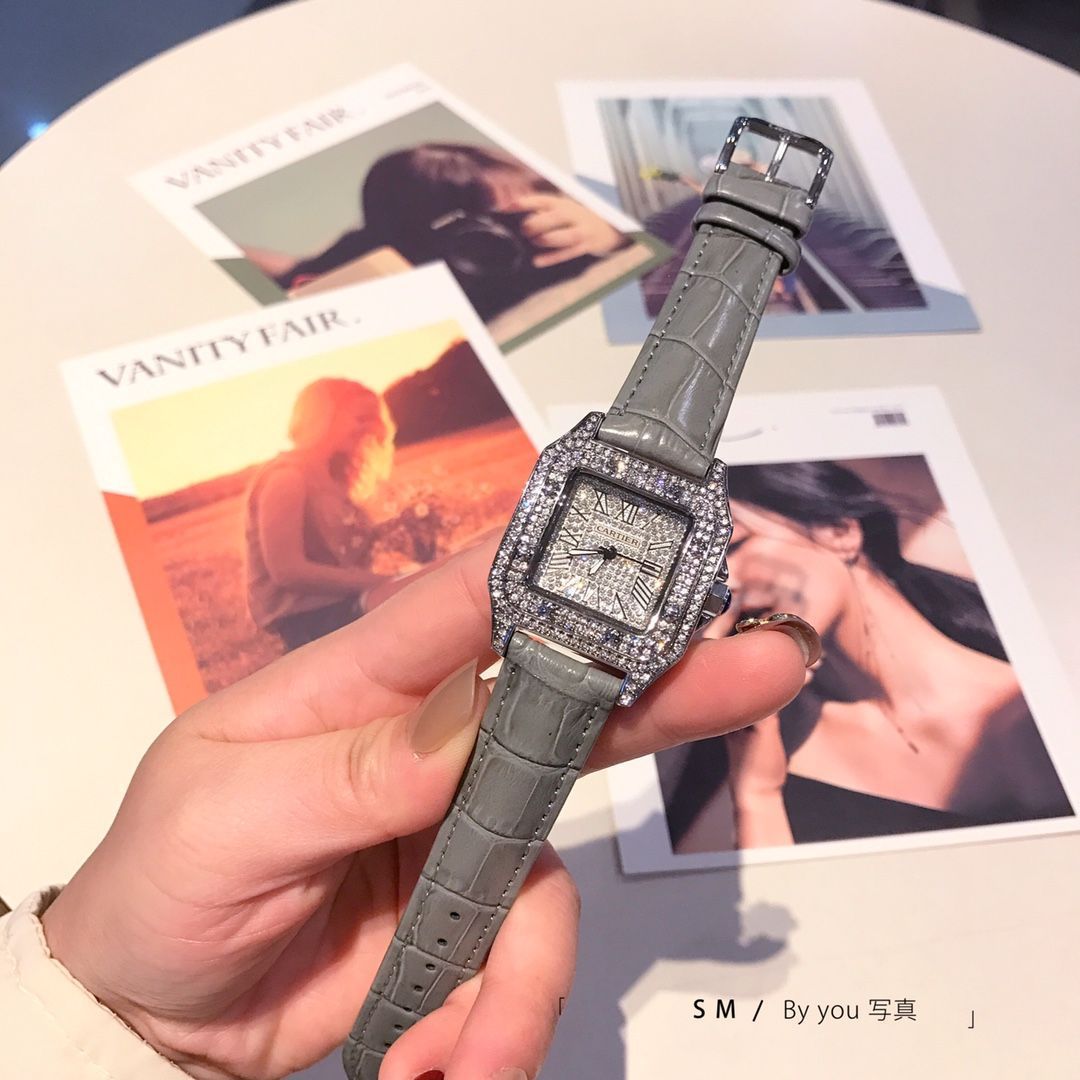 今日特価！CARTIER カルティエ サントス レディース 満?シリーズ腕時計
