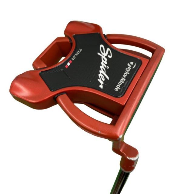【中古】 テーラーメイド Spider Tour RED(サイトライン) クランクネック 33インチ パター PT スチール (フレックスその他) メンズ 男性用 右利き 右用 Cランク ゴルフクラブ
