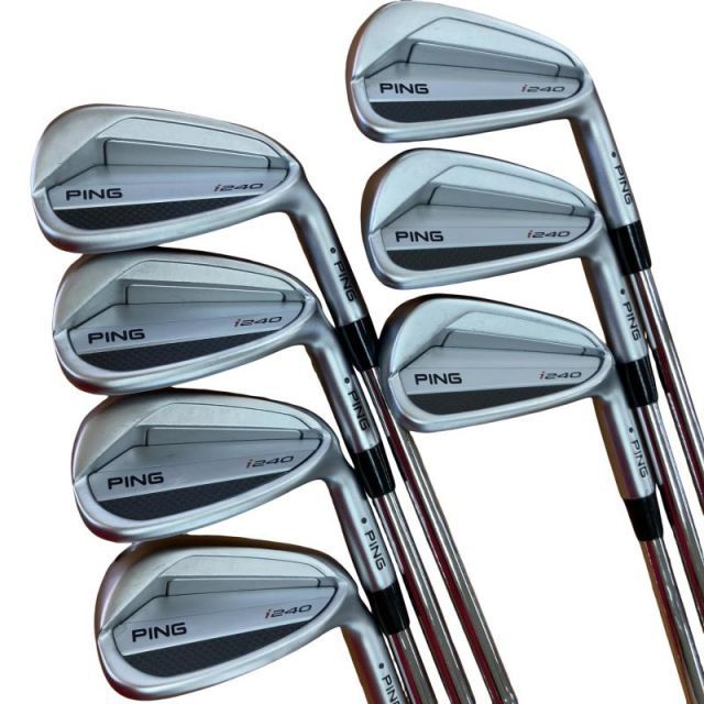 【中古】 ピン i240 7S アイアンセット IR 純正特注シャフト (フレックスS) メンズ 男性用 右利き 右用 Bランク ゴルフクラブ
