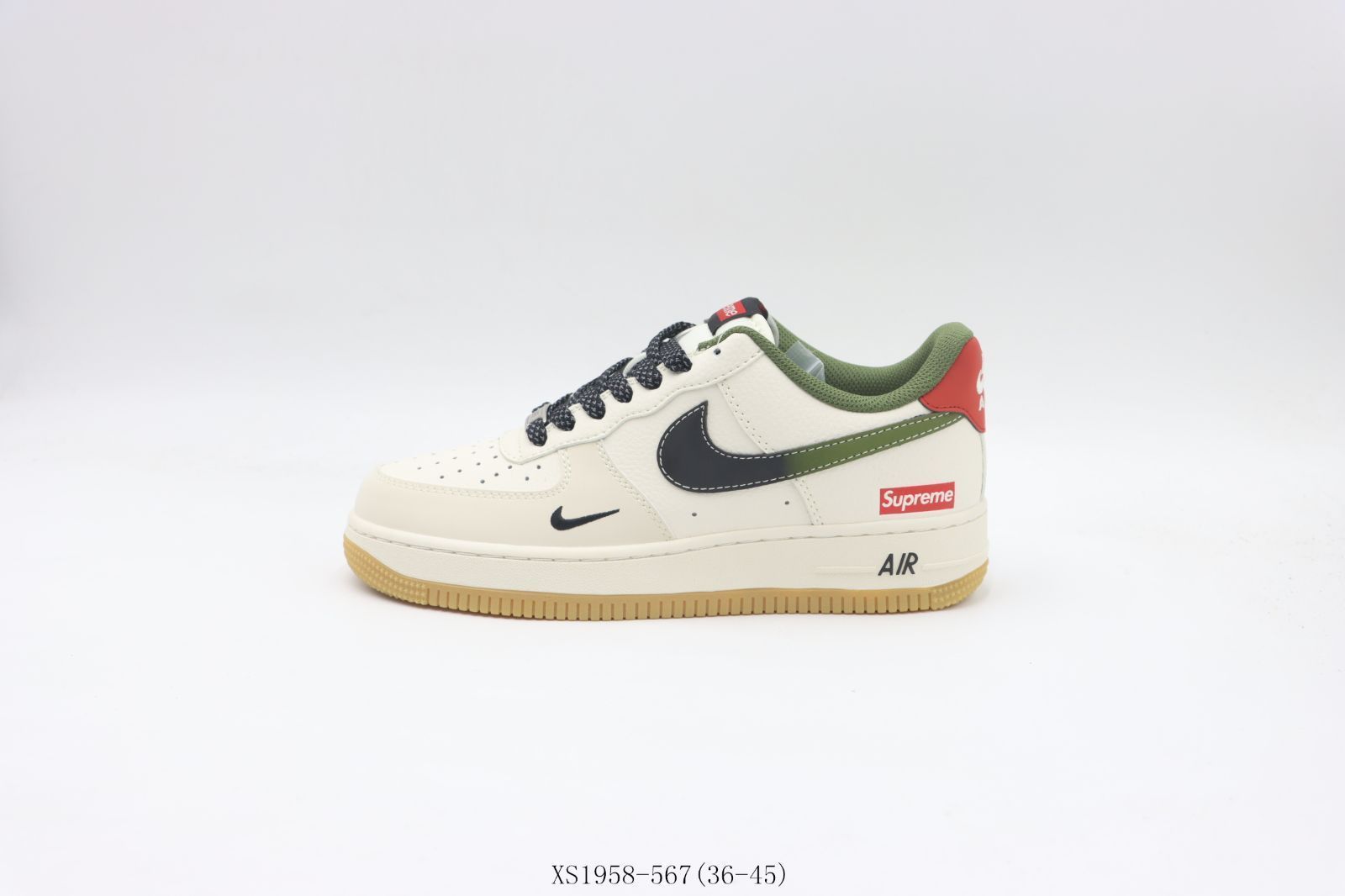 【今日特価】Nike ナイキ スケートシューズ XS1958-567 ホワイトブラックグリーン