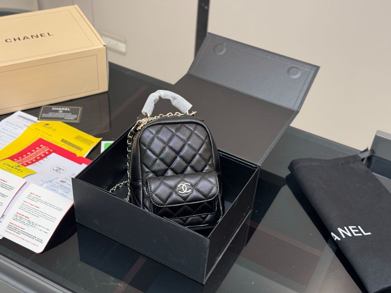 【今日特価】Chanel 24C ダブルショルダーバッグ ミニデザイン