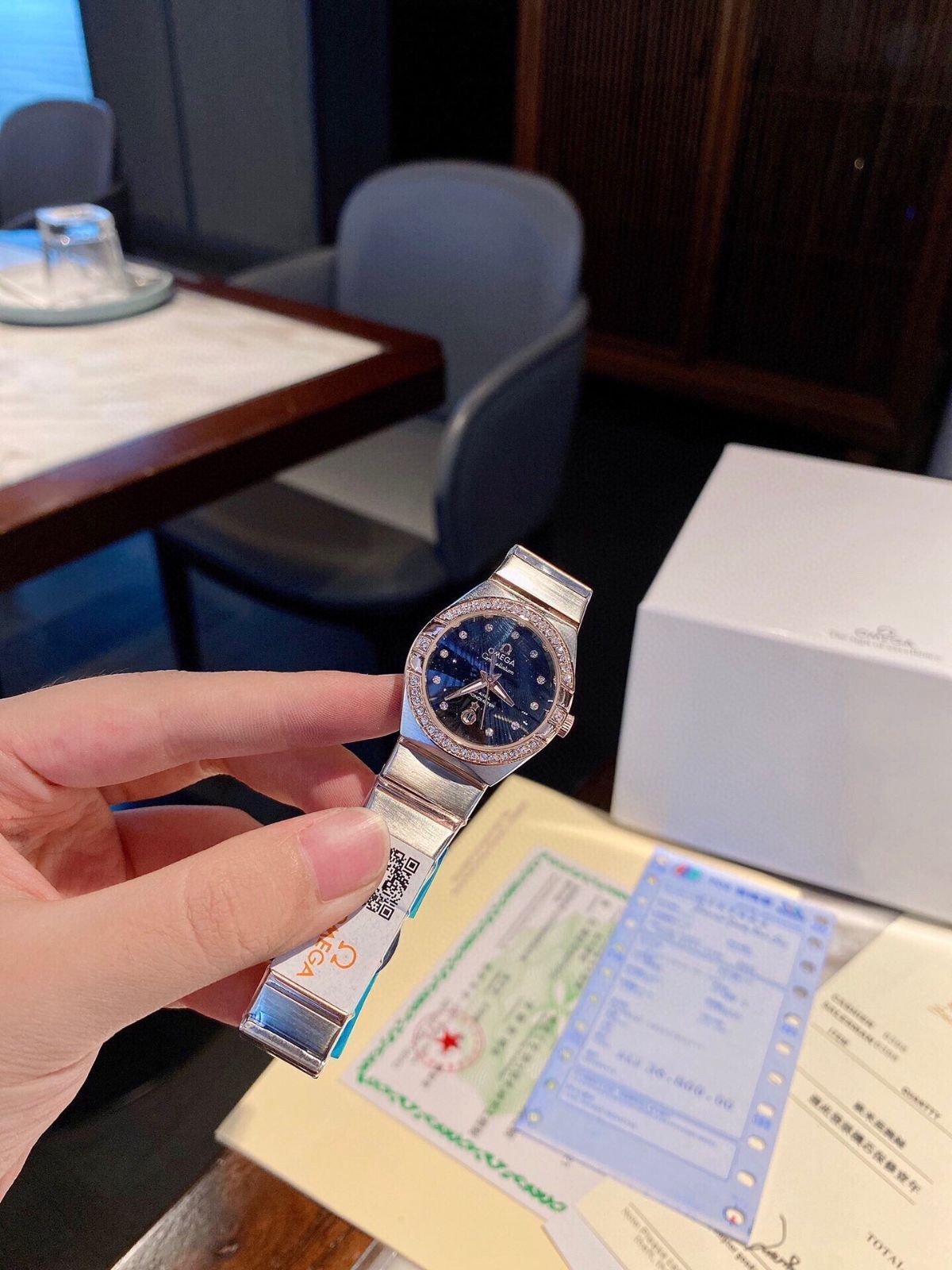 【今日特価】OMEGA ツインエイグル コンステレーション レディース腕時計 14,059円