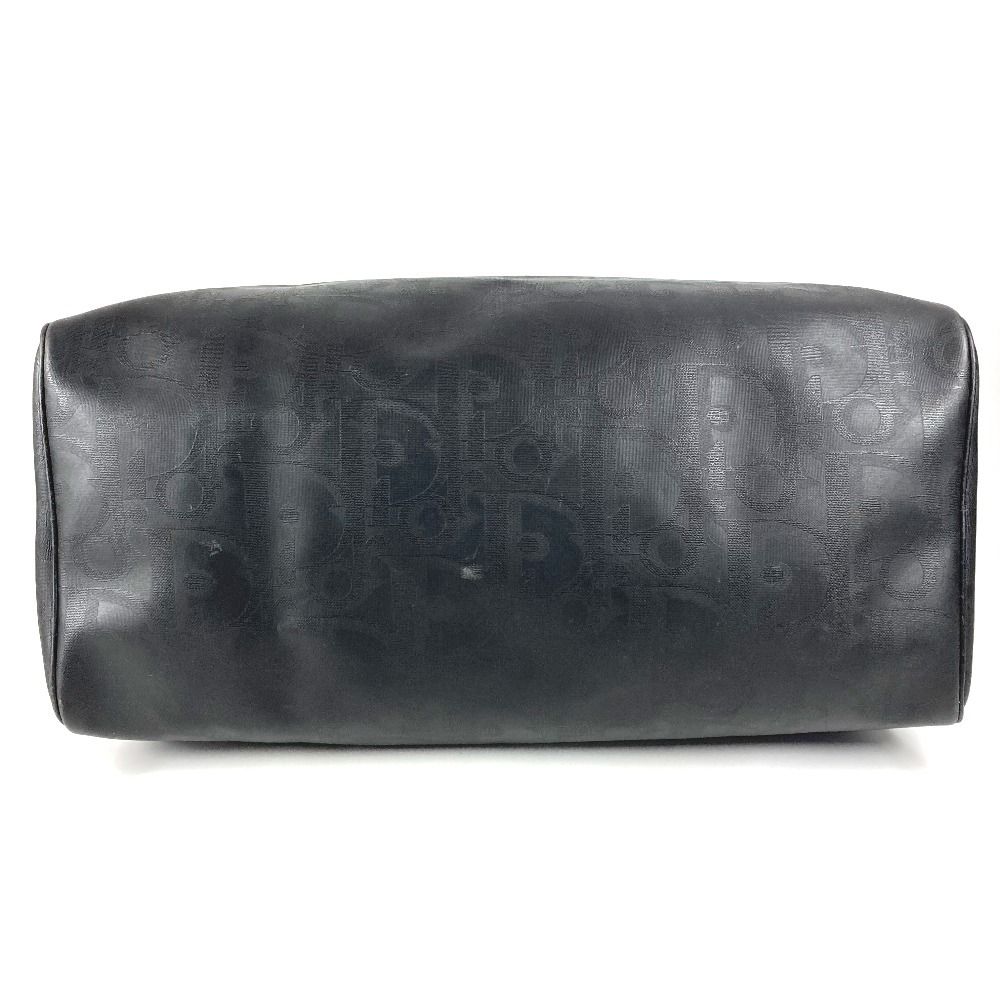 Dior ディオール ボストンバッグ トロッター ロゴ PVC/レザー ブラック