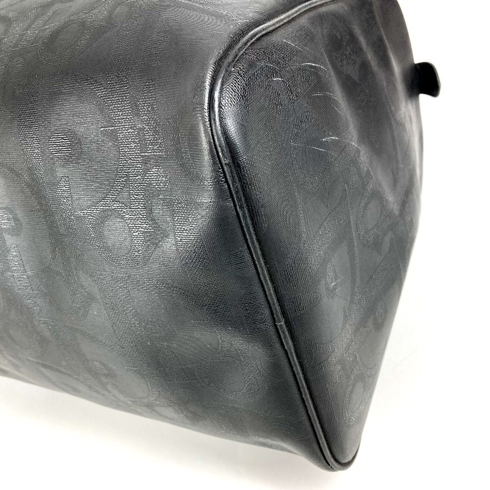 Dior ディオール ボストンバッグ トロッター ロゴ PVC/レザー ブラック