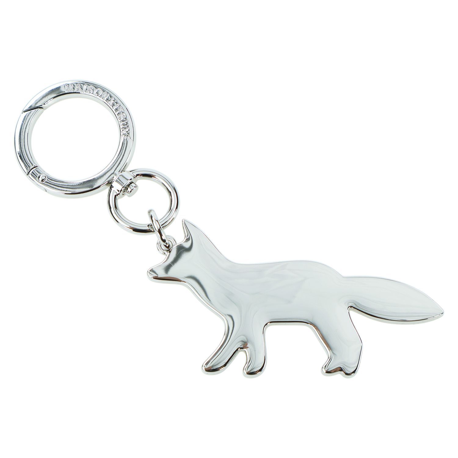 メゾンキツネ キーリング MAISON KITSUNE キーホルダー プロフィール フォックス チャーム レディース メンズ ユニセックス 正規品 シルバー PW06903AM1002