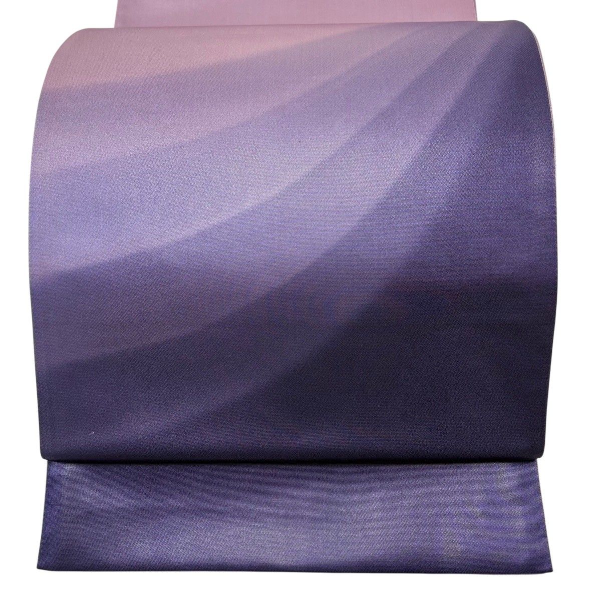 【美品】 袋帯 秀品 幾何学 箔 紫 お太鼓柄 正絹 【中古】