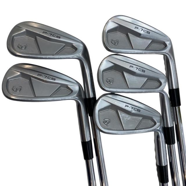 【中古】 テーラーメイド Taylor Made P・7CB(2024) 5S アイアンセット IR 純正特注シャフト (フレックスS) メンズ 男性用 右利き 右用 Cランク ゴルフクラブ
