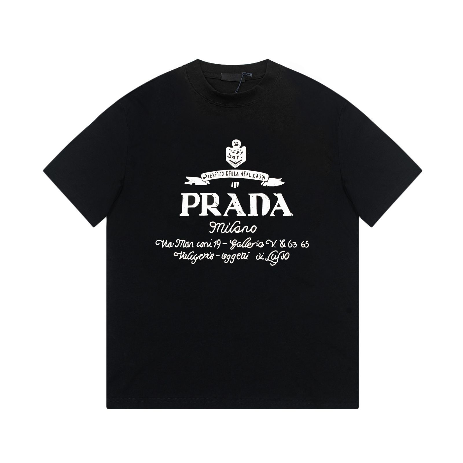 【本日限定特価】PRADA 春夏デザイン クルーネックTシャツ - 5色展開・サイズ選択可能 [本日特価|新品未使用品]