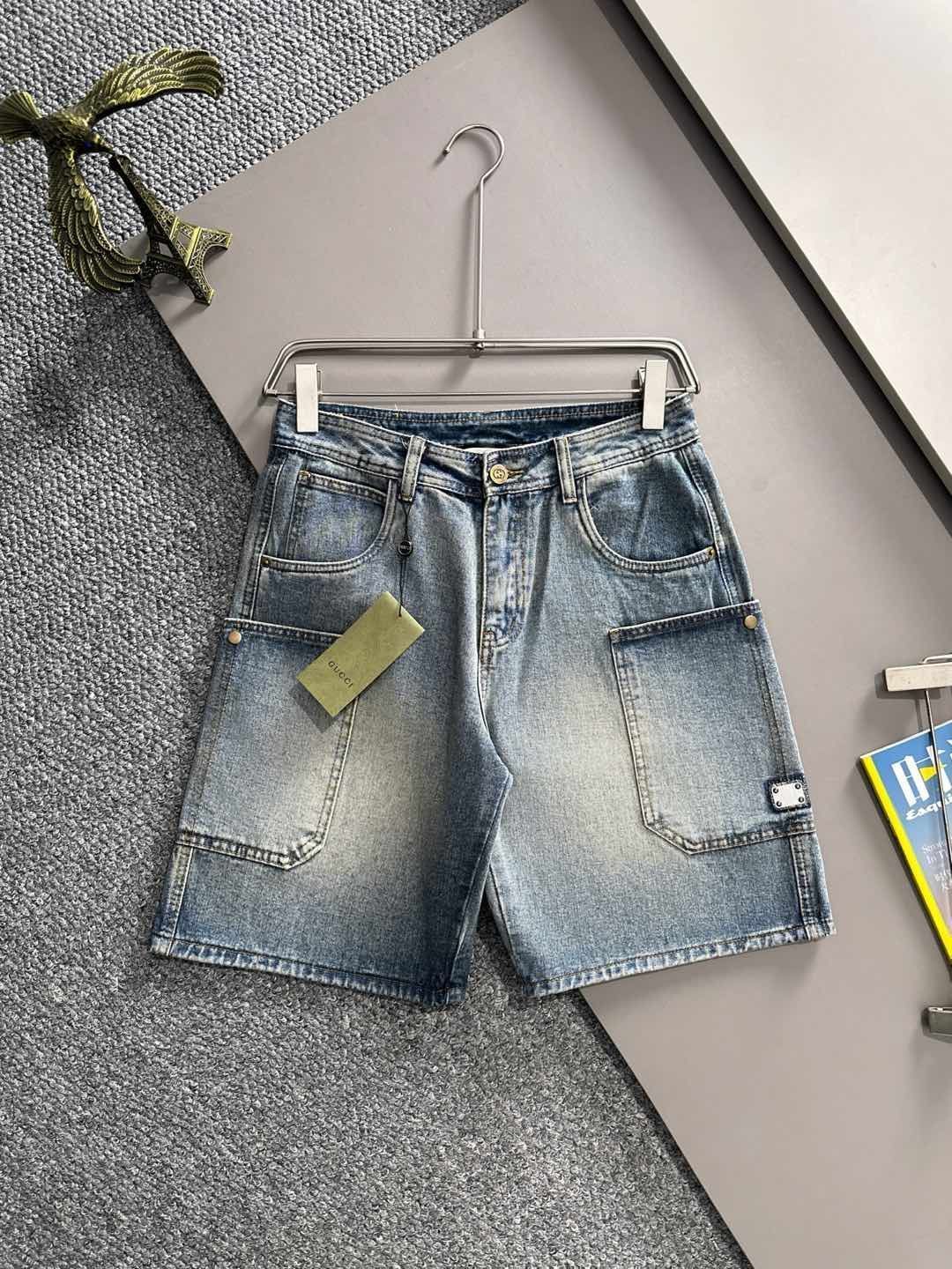 【今日特価】Gucci 2025SS デニムショートパンツ