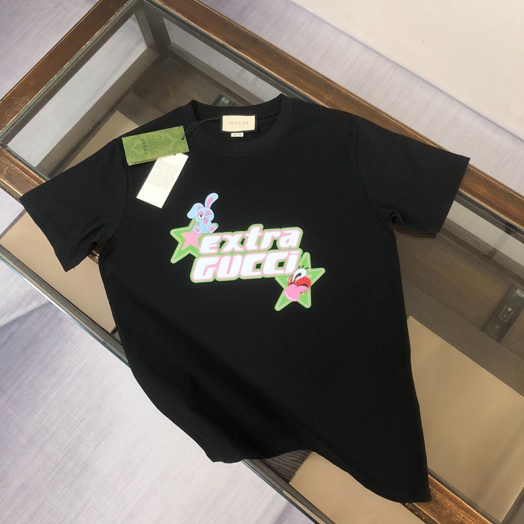 【本日限定特価】GUCCI クルーネックTシャツ - 高品質コットンで快適な着心地 [本日特価|新品未使用品]-WTO輸入1