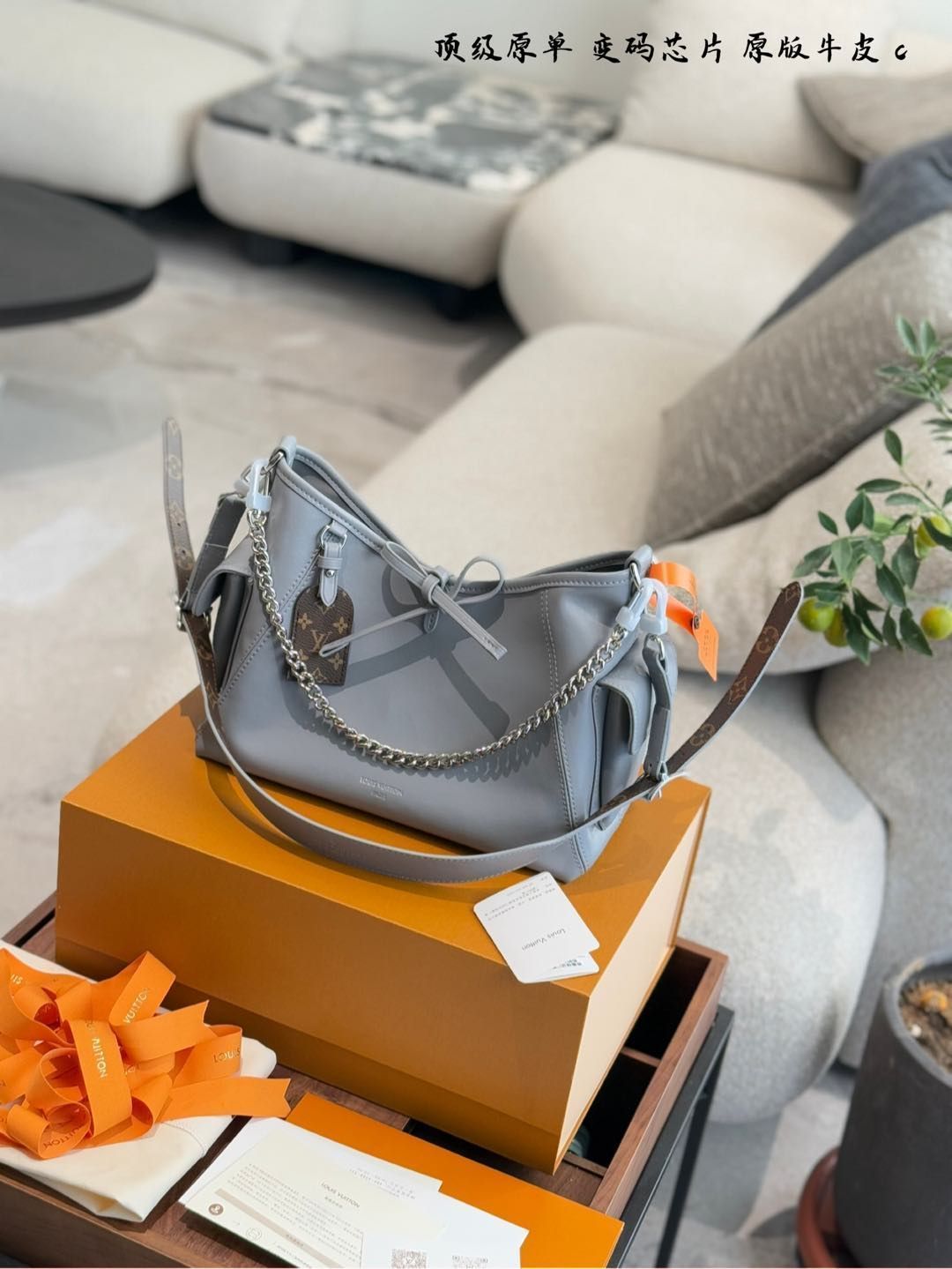 【今日特価】LV Carryall Small Shark Gray ルイ・ヴィトン キャリオール スモール 牛皮 シャークグレー