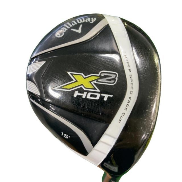 【中古】 キャロウェイ X2 HOT 3W フェアウェイウッド FW Tour AD MT-6 (フレックスS) メンズ 男性用 右利き 右用 Cランク ゴルフクラブ