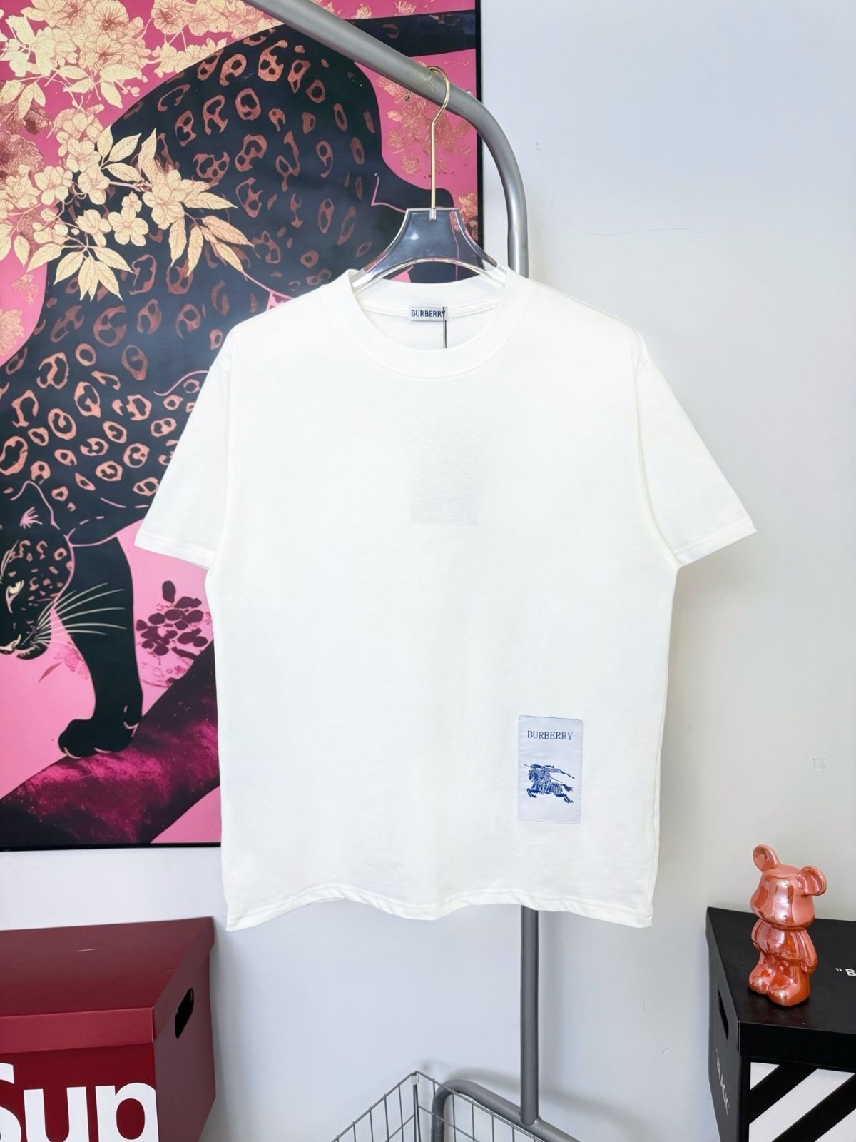 【今日特価】BURBERRY Horseferry Patchwork T-Shirt