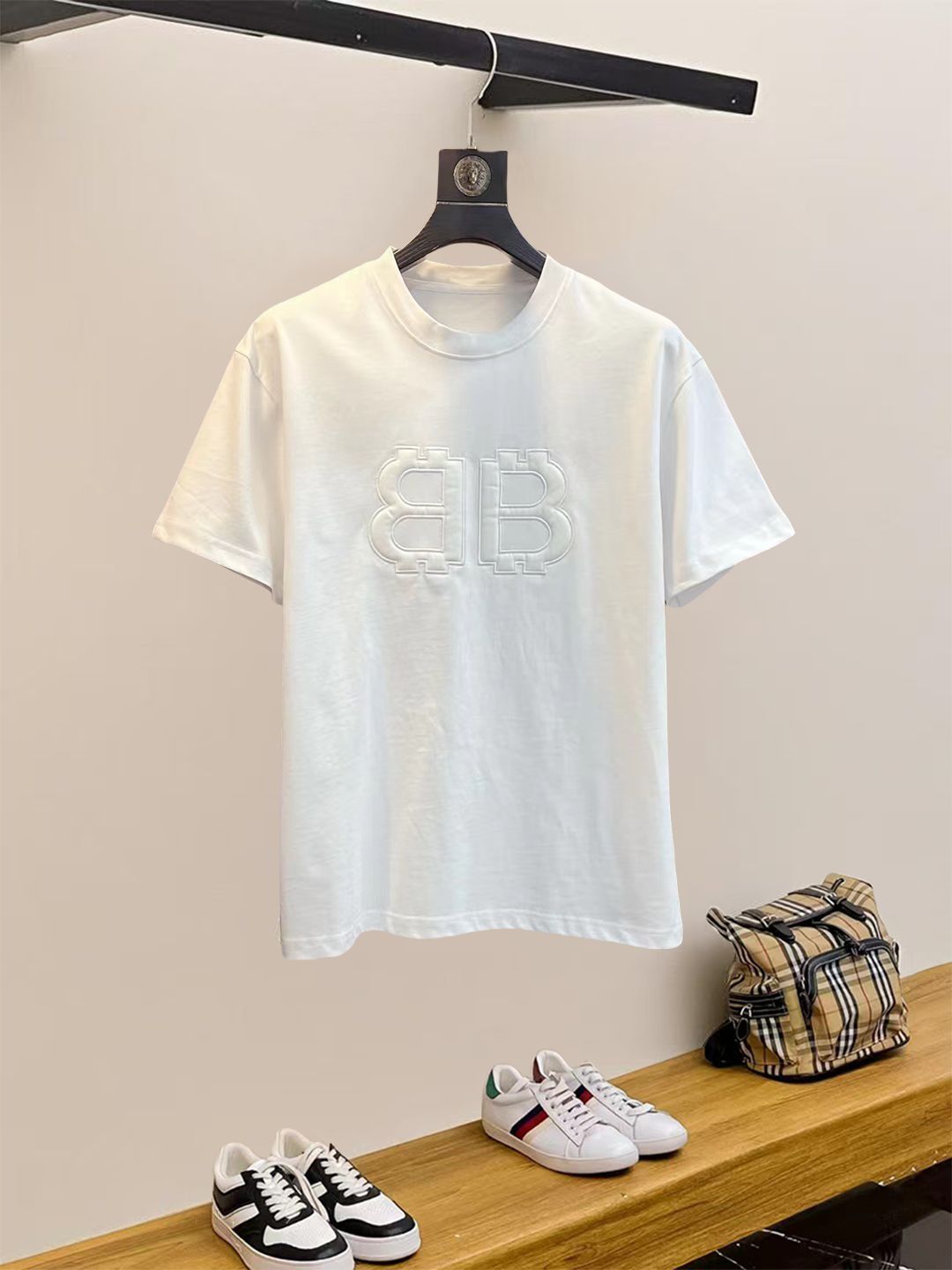 【今日特価】BALENCIAGA 2025SS 刺繍 LOGO ショートスリーブ
