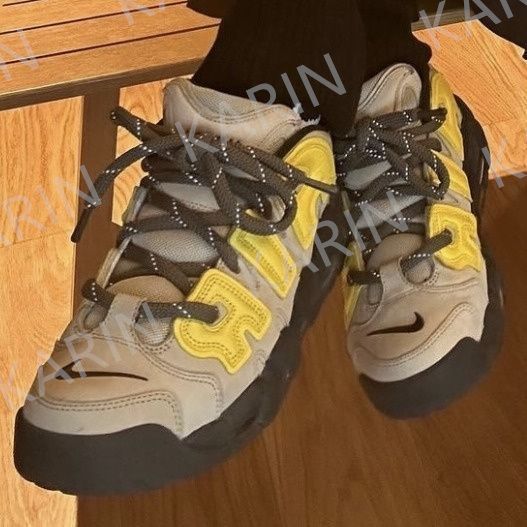 NIKE / アンブッシュ × ナイキ エアモアアップテンポ ロー ヴィヴィッドサルファー アンド ライムストーン