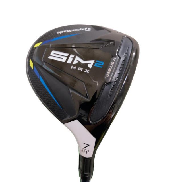 【中古】 テーラーメイド SIM2 MAX 7W フェアウェイウッド FW TENSEI BLUE TM50(SIM2 FW) (フレックスR) メンズ 男性用 右利き 右用 Cランク ゴルフクラブ