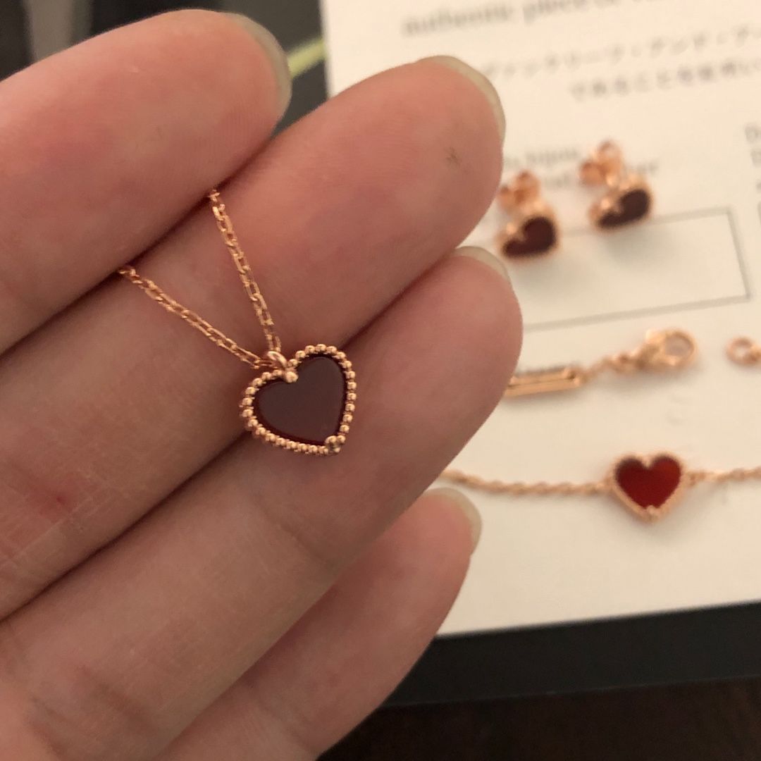 Sweet heart ヴァンクリ ハート ネックレス  ヴァンクリーフ アーペル ハートの通販