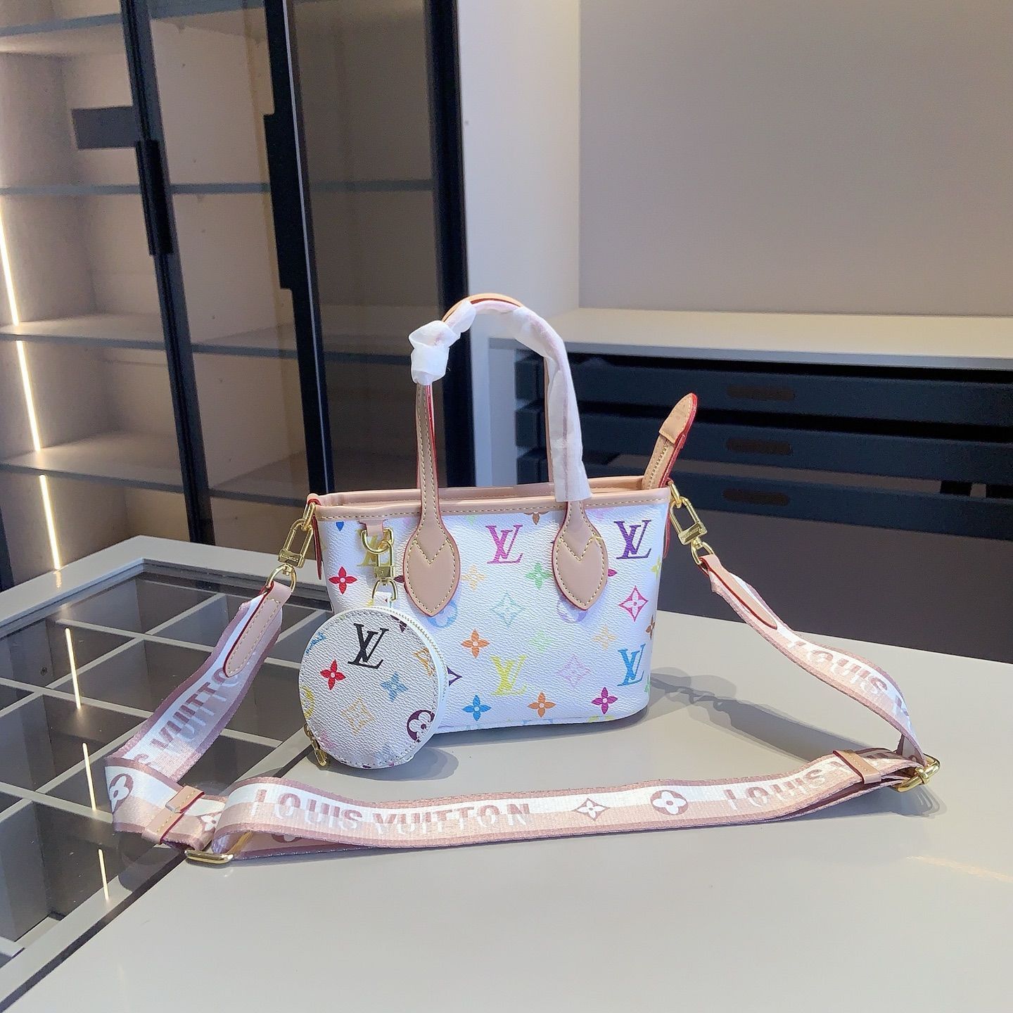 本日特価] 全新シリーズセット X669 - LV ショッピングバッグBB + LV