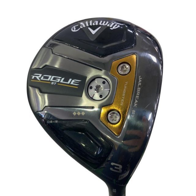 【中古】 キャロウェイ ROGUE ST ◆◆◆ 3W フェアウェイウッド FW リシャフト (フレックスその他) メンズ 男性用 右利き 右用 Cランク ゴルフクラブ