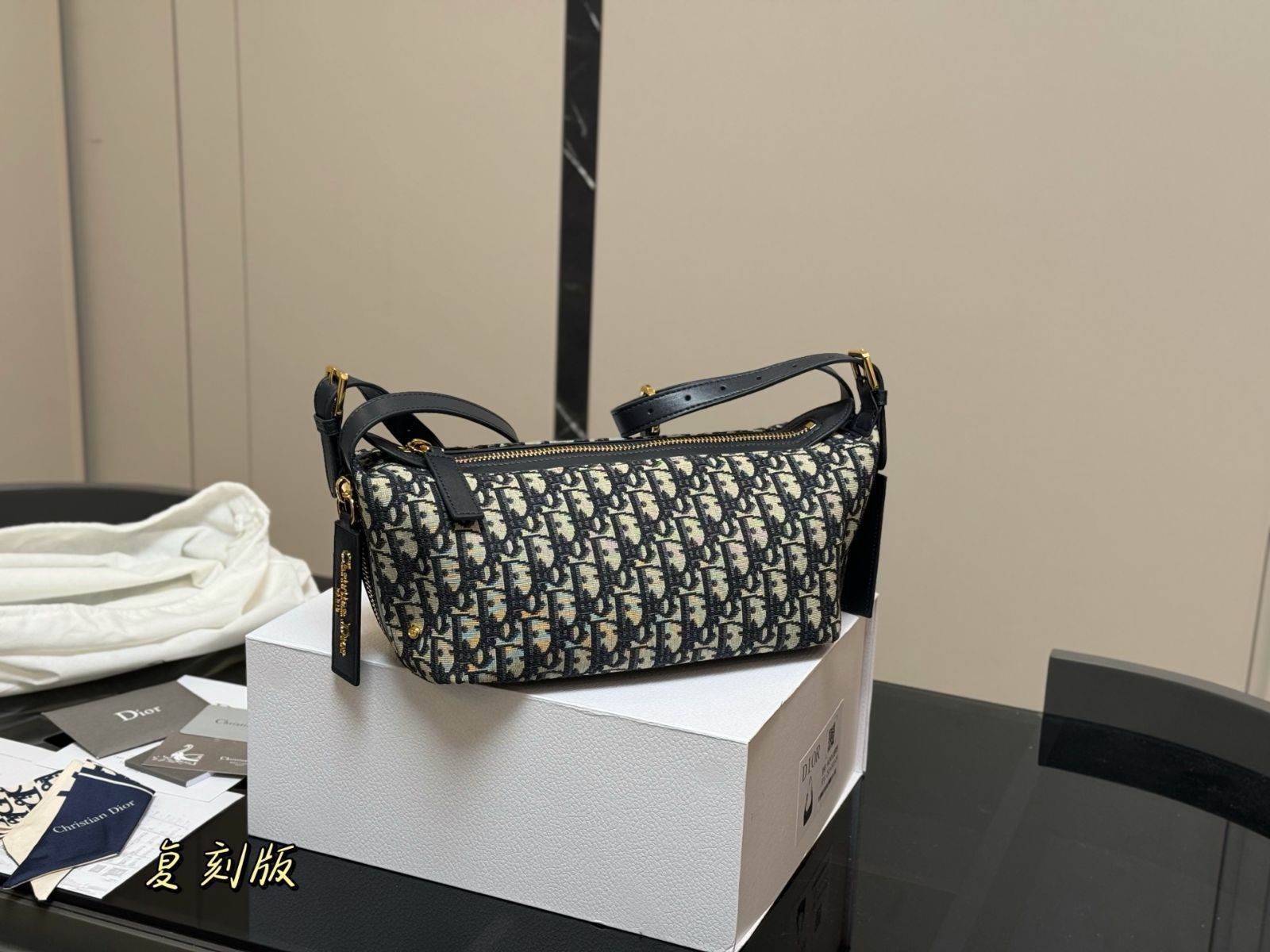 【今日特価】Dior D-Journey Hobo Bag ディオール D-Journey ホボ バッグ-WTO輸入1