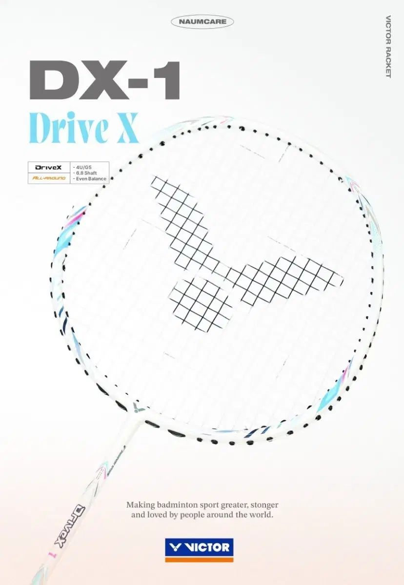 VICTOR（ビクター） DX-1 OVERDRIVE X 1 バドミントン ラケット 4U 新品商品 出品
