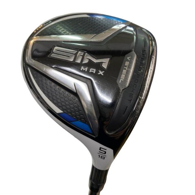 【中古】 テーラーメイド SIM MAX 5W フェアウェイウッド FW Diamana ZF60 (フレックスS) メンズ 男性用 右利き 右用 Cランク ゴルフクラブ