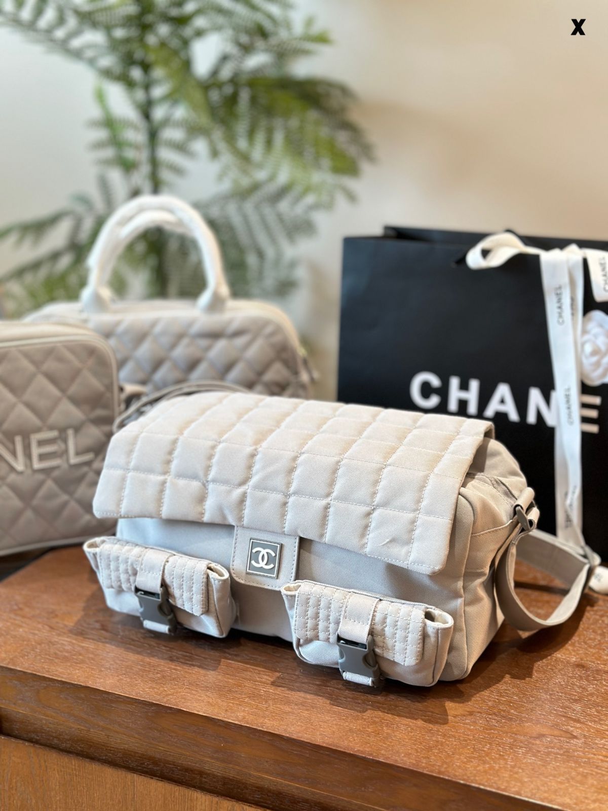 【今日特価】Chanel Vintage Gym Bag シャネル ヴィンテージ ジムバッグ-MM輸入1