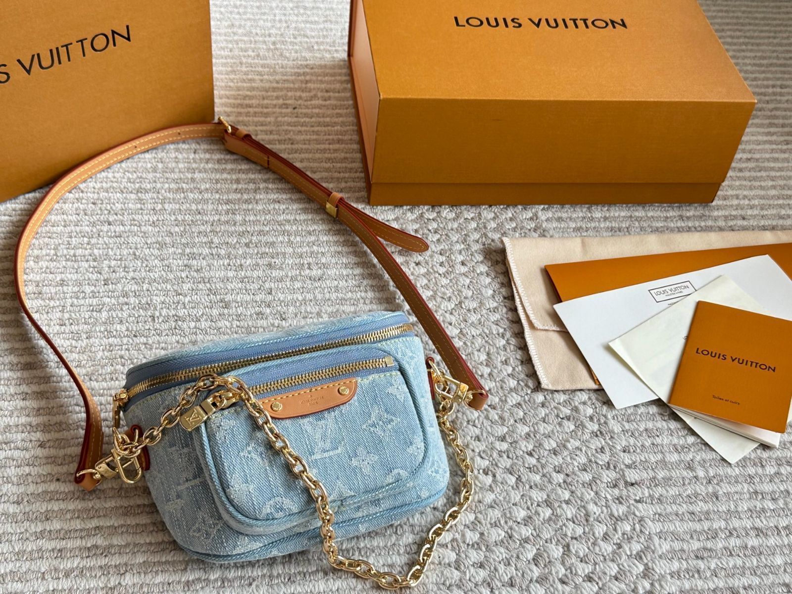 【今日特価】LV サマーリミテッド ライトデニム ミニワイドバッグ-MM輸入2