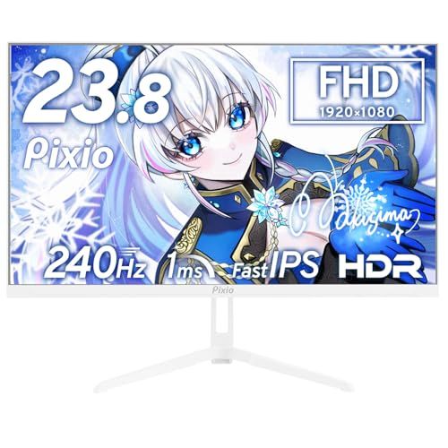 Pixio ゲーミングモニター PX249Wave ホワイト 24インチ 240hz FHD Fast IPS ゲーミング モニター 白 ピクシオｍａ