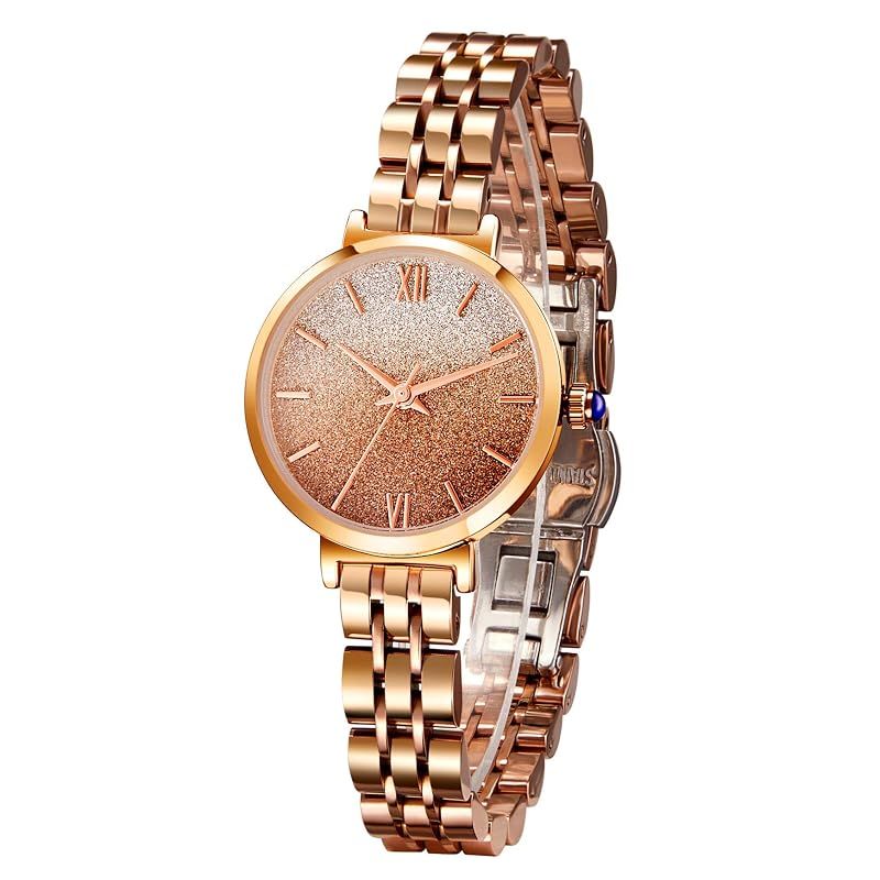 【新品】 SURVAN WatchDesigner 高級レディース 腕時計 輝く星の光 ステンレス鋼 30M防水 優雅な女性