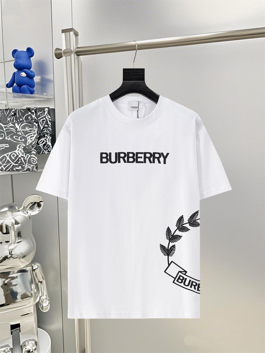 【今日特価】BURBERRY 2025SS Premium Embroidered T - Shirt
