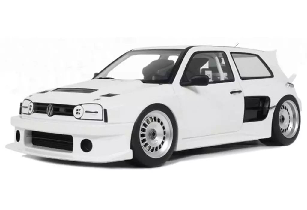 【新品】ミニカー 1/18 フォルクスワーゲン ゴルフ III Khyzyl Saleem 2024(ホワイト) [OTM1110]