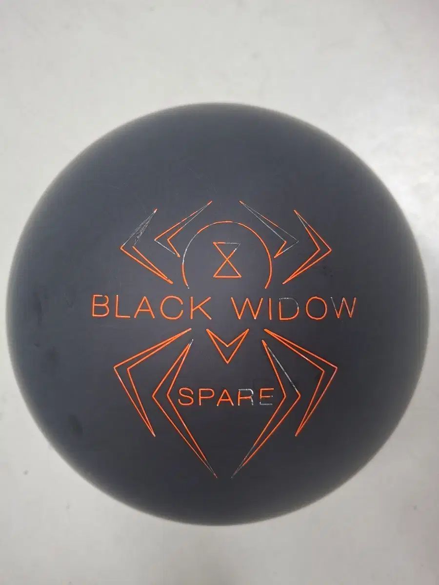 中古ボーリングボール-JIKJIN スペアボール ブラックウィドウ- 14 パウンド-復元完了-トゥーPing