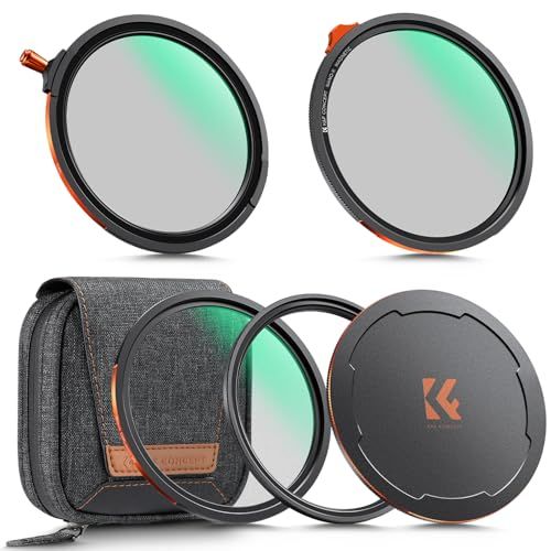 K&F CONCEPT 49mm マグネット式フィルターセット True Color CPL+可変ND2-32+ブラックミスト1/4+マグネットアダプターリング+マグネットレンズキャップ 28層コーティング フィルターケース付属（Nano-X b69cd550