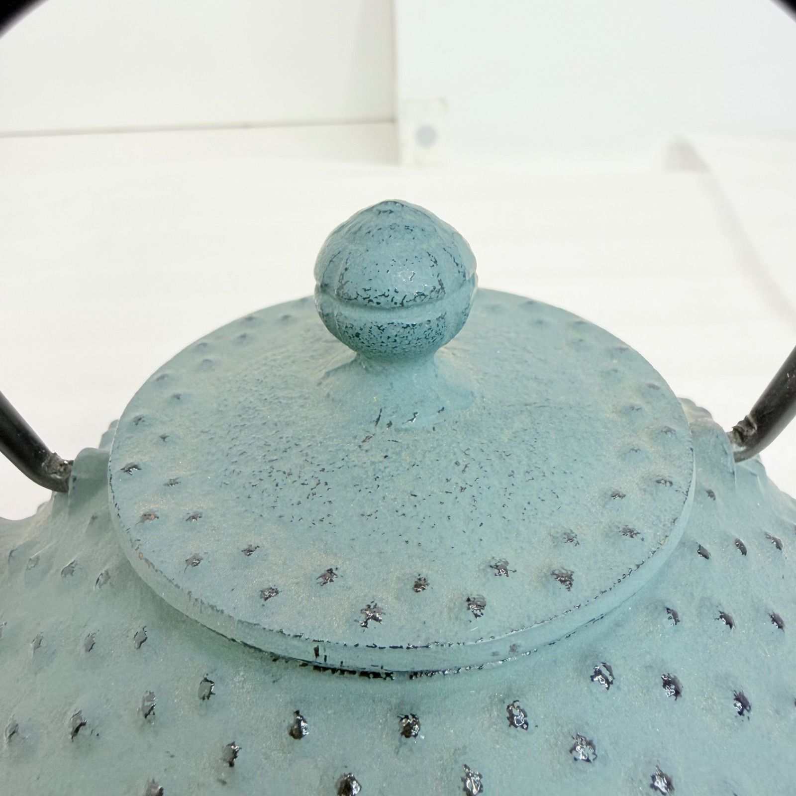 新品・未使用】箱なし 岩鋳 IWACHU 南部鉄器 急須 アラレ グリーン