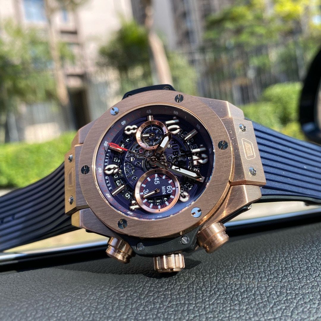 ヒューブロ Hublot? メンズ多機能機械式腕時計 - フルオートマチック 