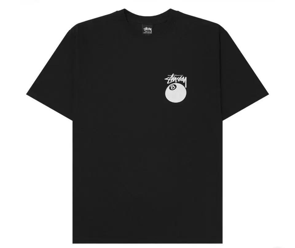 STUSSY 8ボール Tシャツ ブラック L