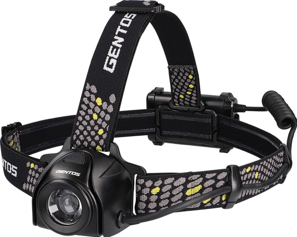GENTOS(ジェントス) LED ヘッドライト USB充電式 【明るさ700ルーメン/実用点灯6時間/後部認識灯】 専用充電池または単3形電池3本 (別売り) 使用 ヘッドベイダー HV-133Hｍａ