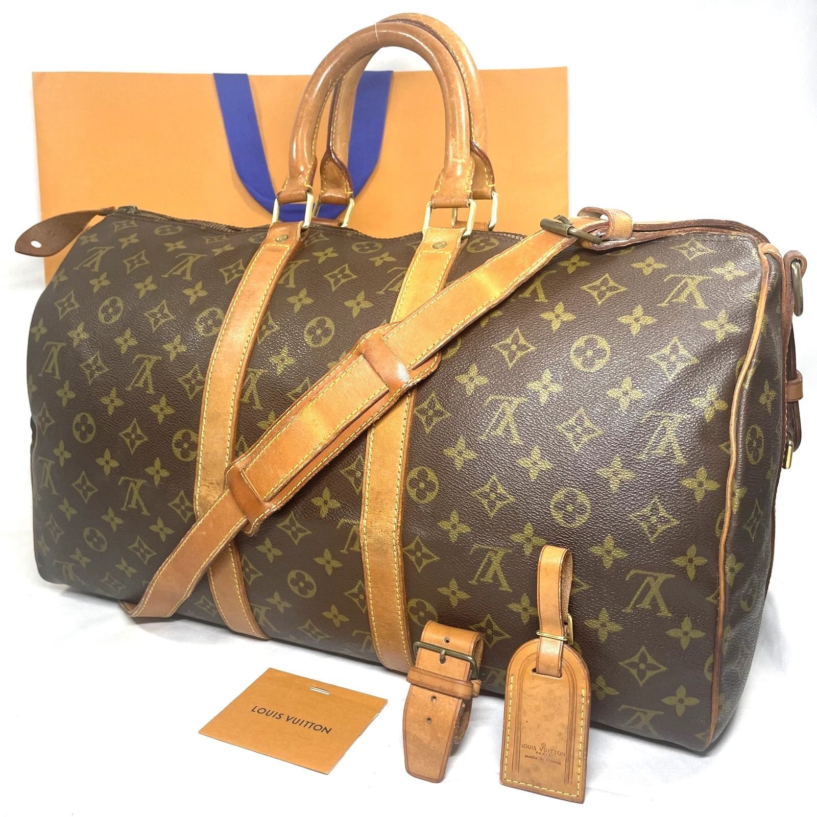 【本物】ルイ ヴィトン ボストンバッグ キーポルバンドリエール45 Keepall Bandouliere 45 モノグラム M41418 2WAY