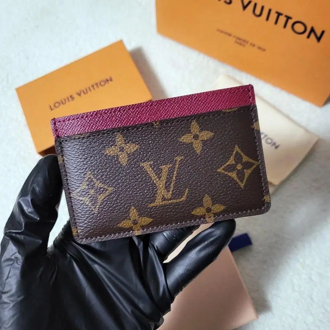 新品級/フルセット Louis Vuitton ルイヴィトン モノグラム フューシャ カードホルダー カードウォレット