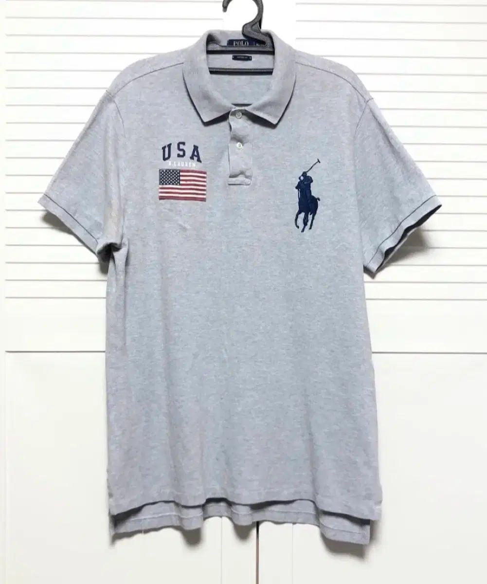 ポロ カラーTシャツ ラルフローレン ビックポニー USA 半袖 Tシャツ