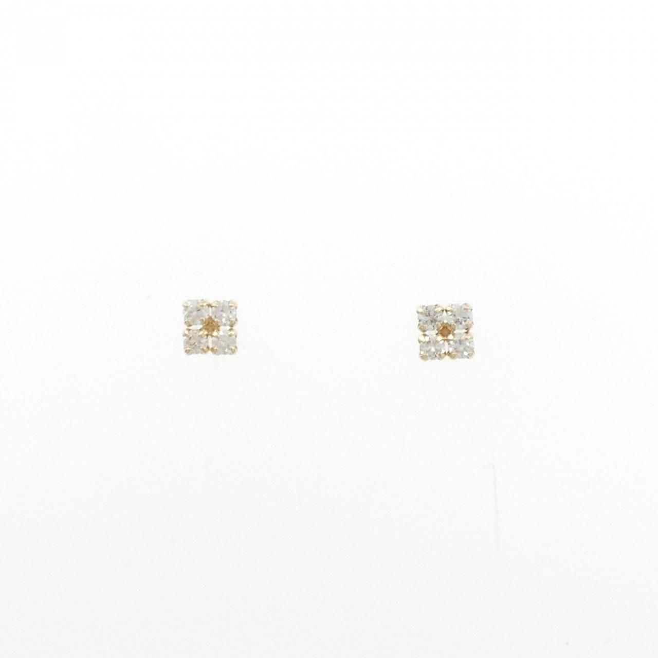 K10YG ダイヤモンド ピアス 0.15CT